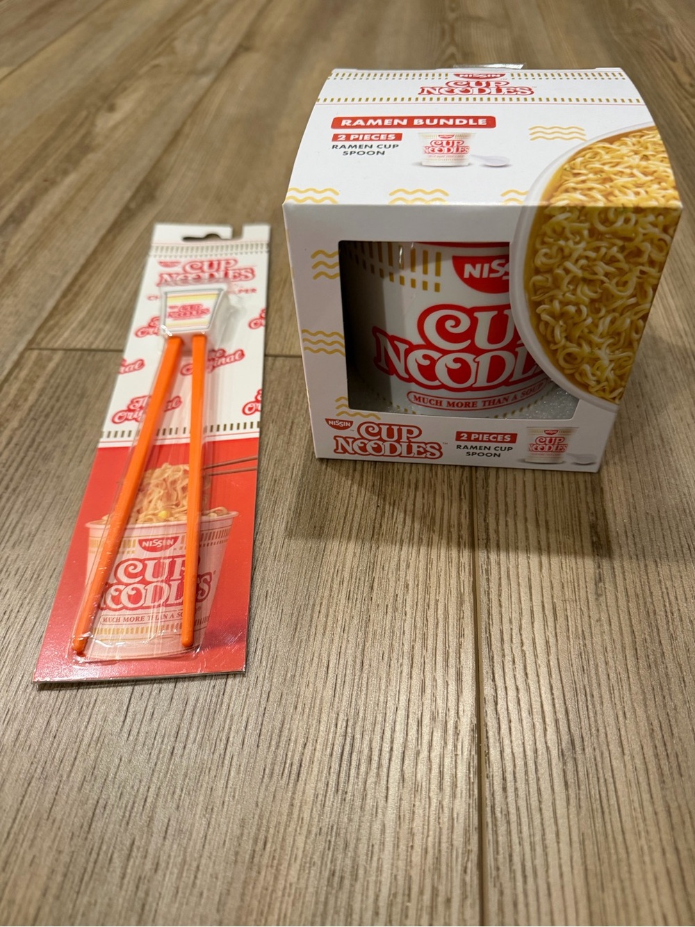Nissin Cup Noodles Orange Chopsticks & Mug Set
